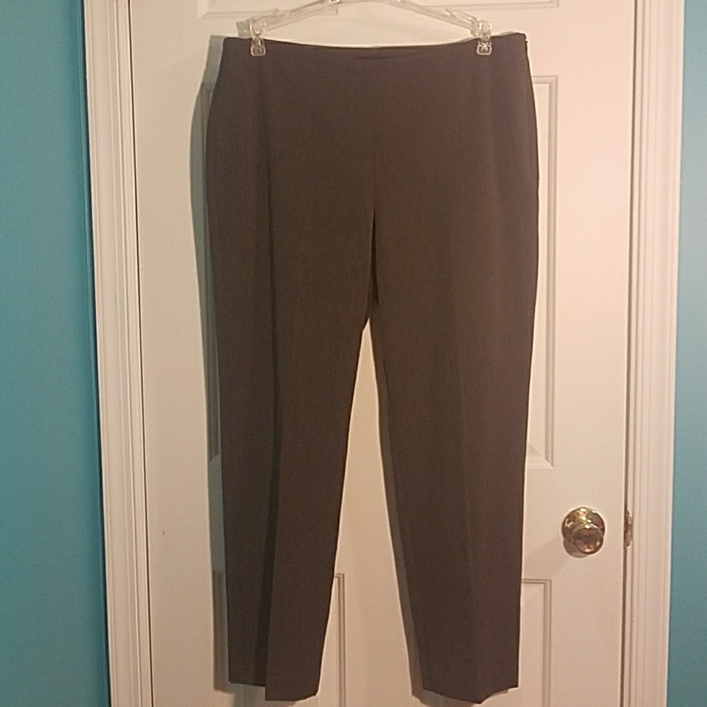 Talbots Heritage Petite Gray Stretch Slacks